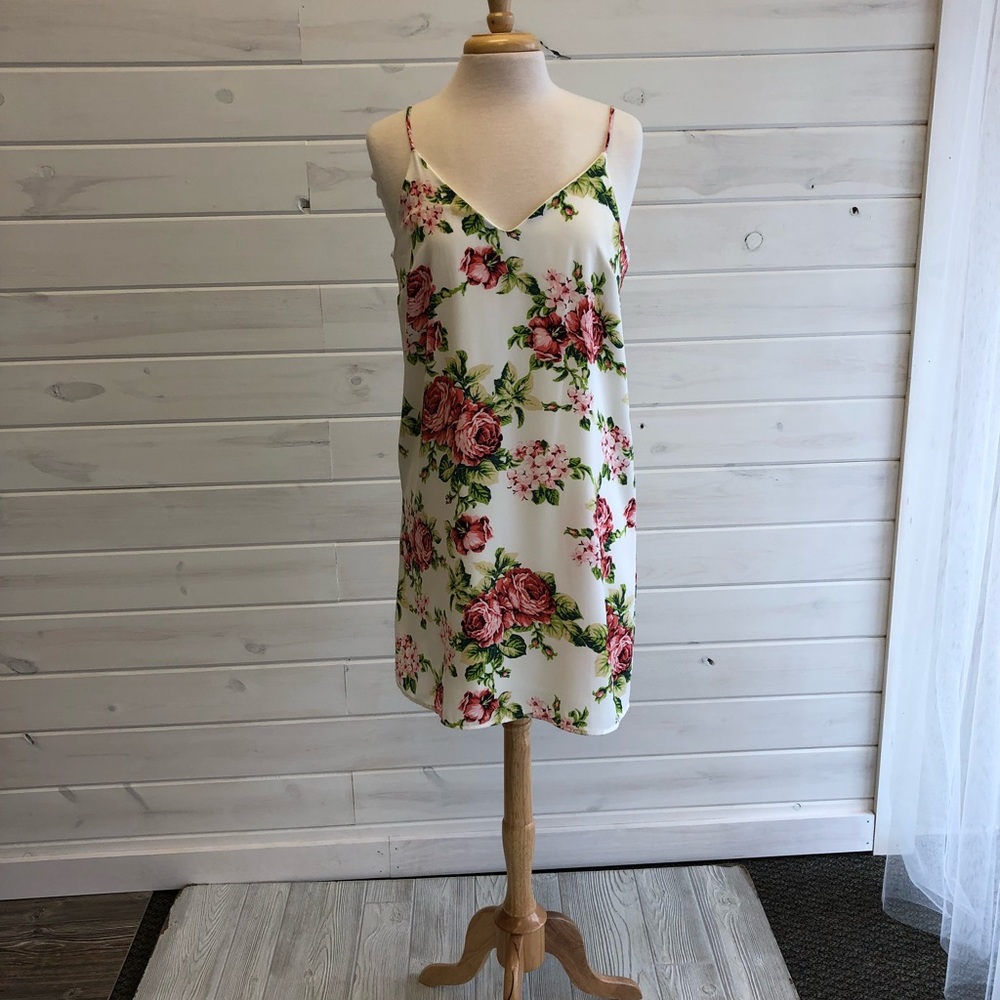 Ivory Floral Print dress